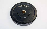 Бамперні диски для кросфіту Zelart Z-TOP ТА-5125-20 20 кг Чорний