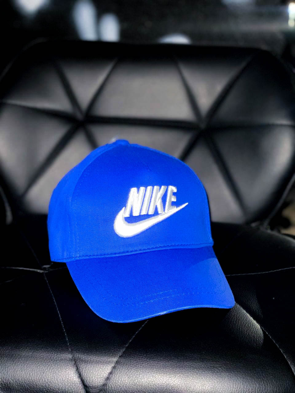 Бейсболка чоловіча синя весна-літо Кепка Nike (Найк)