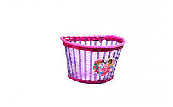 Кошик дитячий велосипедний плетений Crossride 12" CR-BS01-princess Бузковий ORG
