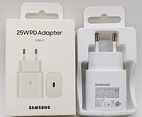 Блок швидкого заряджання Samsung 25w PD3.0 (EP-TA800) БІЛОГО кольору БЕЗ КАБЕЛЯ