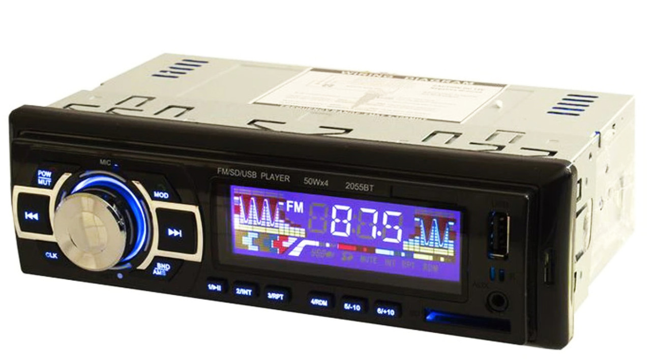 Автомагнітола MP3 2055BT ISO+BT автомобільна магнітола Чорний