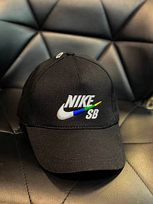 Бейсболка чоловіча чорна весна-літо Кепка Nike SB (Найк)