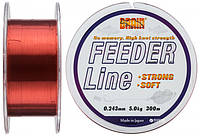 Леска Brain Feeder 300 m 0,185 mm #1.2, 2.9 kg, 6.4 lb