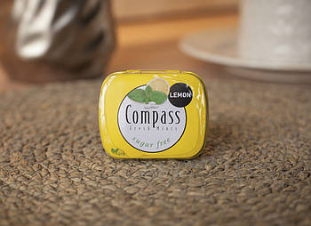 Драже Compass лимон "Lemon" без цукру 14 гр. Німеччина