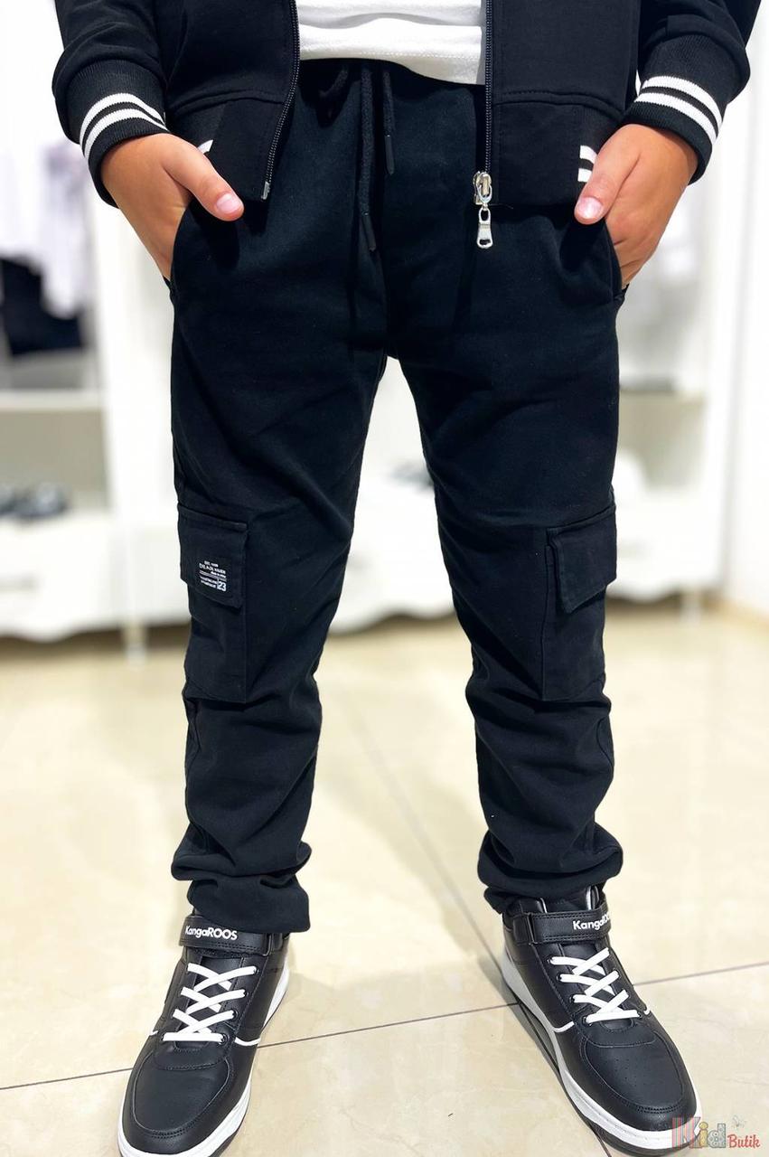Штани карго лаконічні немазкі для хлопчика (128 см)  A-yugi Jeans