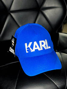 Бейсболка чоловіча синя весна-літо Кепка Kаrl (Карл)