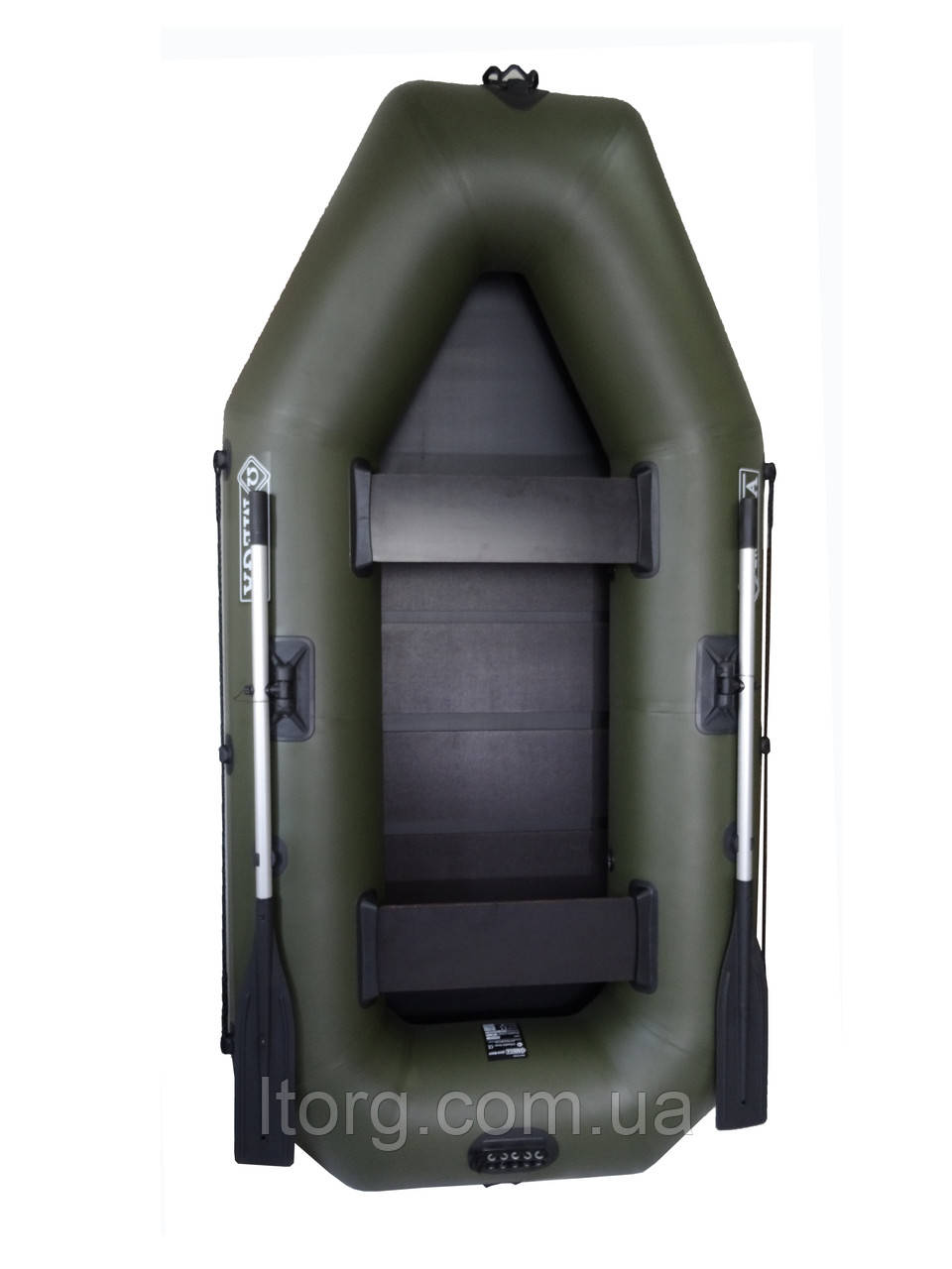 Надувний човен Omega 260LSP (поворотні вимикані+слань килимок і привальний брус)