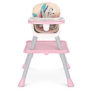 Стільчик для годування 2в1 Bambi M 5672-8 столик зі стільчиком, стільниця під гру з лего, фото 2