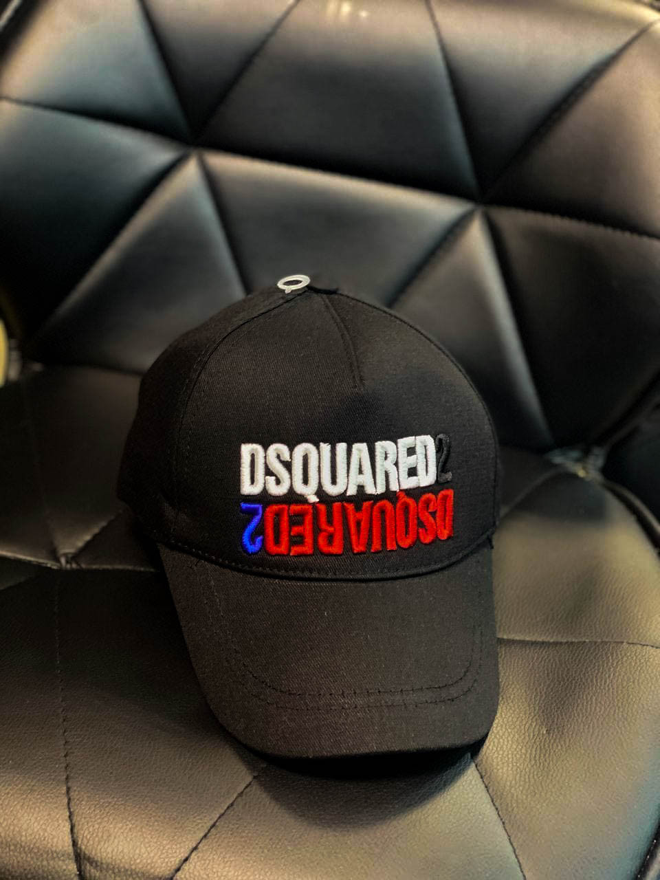 Бейсболка чоловіча чорна весна-літо Кепка Icon Dsquared2