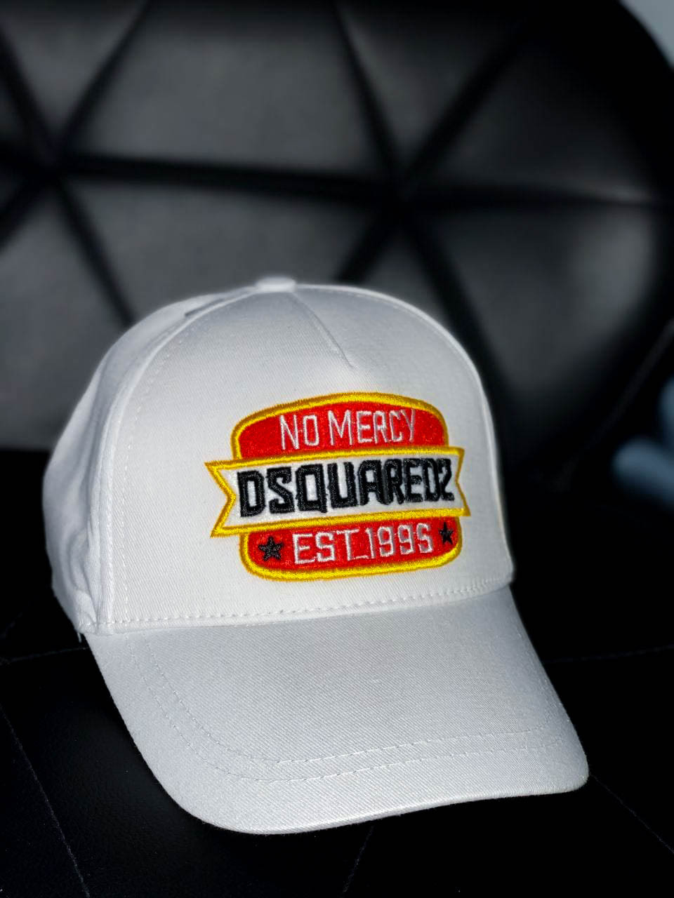 Бейсболка чоловіча біла весна-літо Кепка Icon Dsquared2