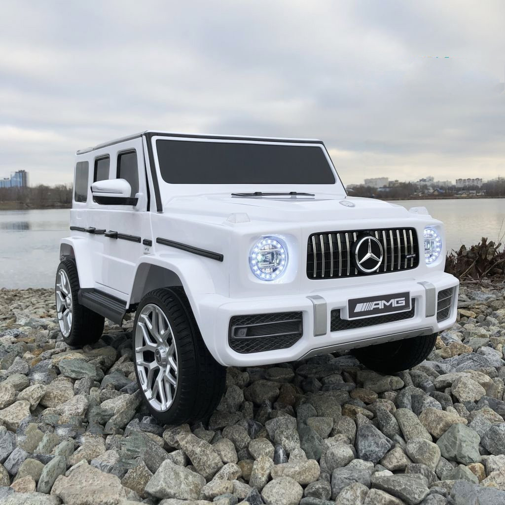 Дитячий електромобіль Джип Mercedes-Benz G63 (білий колір), фото 1