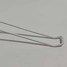 Гачки подвійні на торгову сітку довжина 22 см Ø 4 мм гачки торговельні металеві білі упаковка 10 шт, фото 2