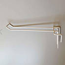 Гачки подвійні на торгову сітку довжина 22 см Ø 4 мм гачки торговельні металеві білі упаковка 10 шт, фото 4