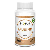 Таурин Taurine Biotus 500 мг 100 капсул EH, код: 7586693