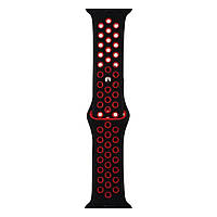 Ремешок для Apple Watch Band Silicone Nike + Protect Case 38 / 40mm Черно-Красный