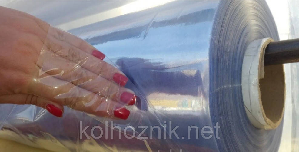 Плівка ПВХ прозора для вікон СИЛІКОН, Гнучке скло, м'яке скло 1.50 мм*90мкр*173м