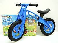 Беговел "Cross Bike" 12" голубой