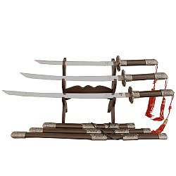 Декоративні мечі катани у наборі з 3 одиниць MS22933