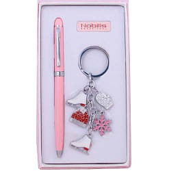 Набір для дівчат в комплекті: кулькова ручка брелок.