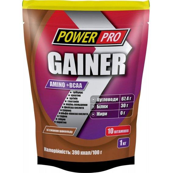 Гейнер Power Pro Gainer 1000 g 25 servings Шоколад JM, код: 7520037 - фото 1 - id-p1915334556