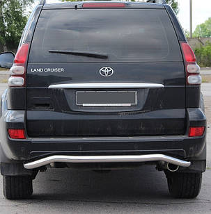 Захист заднього бампера на Toyota Land Cruiser 120 (2002-2009)