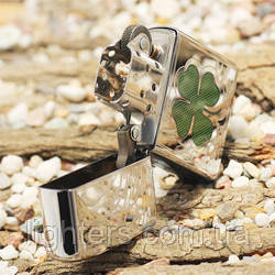 Запальничка Zippo 24699 FOUR LEAF CLOVER (Четирехлістний конюшина), фото 1