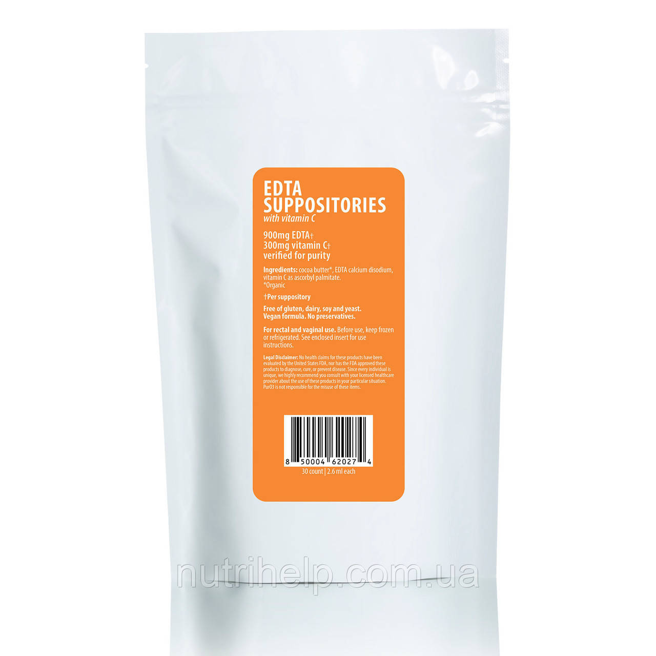 Купить PurO3 EDTA Suppositories - PurO3 EDTA суппозитории(детоксамин ...