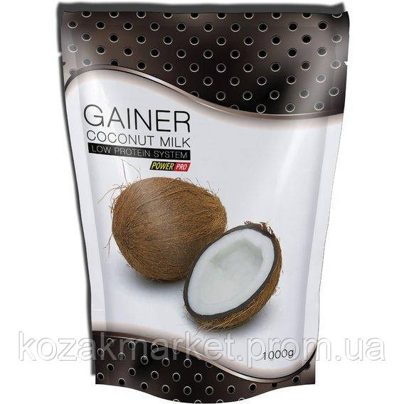 Гейнер Power Pro Gainer 1000 g 25 servings Кокосовое молоко KT, код: 7520036 - фото 1 - id-p1915352572