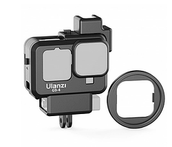 Рамка для влогінгу ULANZI G9-4 для GoPro Hero 11/10/9 Black, рамка холодний черевик для екшн-камери, чорна, фото 2