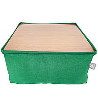 Бескаркасный модульный Пуф-столик Блэк Tia-Sport (sm-0948-5) зеленый IS, код: 6537743
