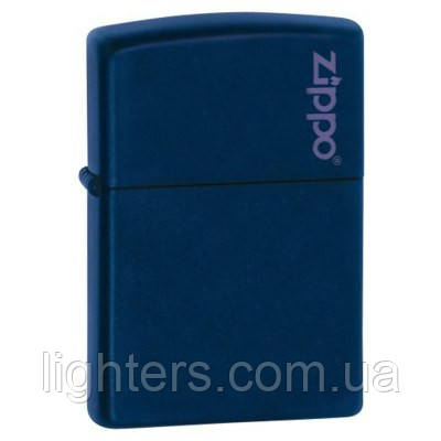 Запальничка бензинова Zippo 239 ZL Zippo Logo (Синій матовий)., фото 1