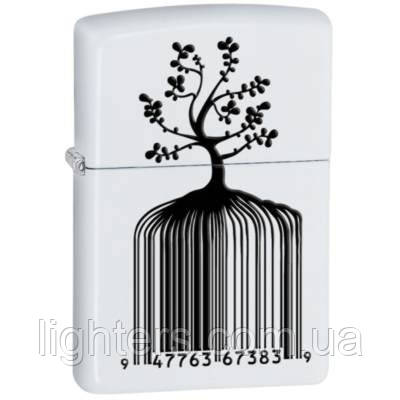 Запальничка Zippo 28296 TREE BARCODE біла 28296, фото 1