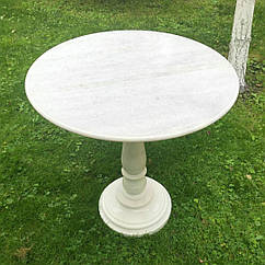 Журнальний столик (висота 60 см, мармур) — круглий стіл із мармуру