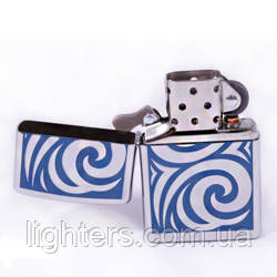Запальничка Zippo 24006 COBALT CURL сіра 24006, фото 1