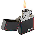 Запальничка бензинова Zippo 218 ZB BLACK MATTE (Чорна матова)., фото 2