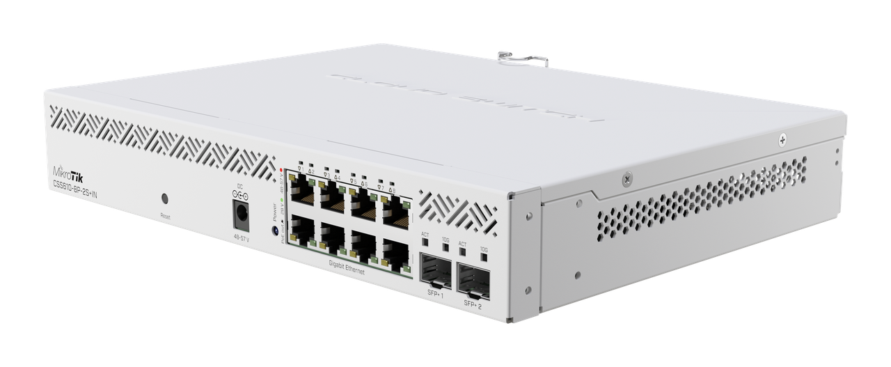 Комутатор керований Mikrotik CSS610-8P-2S+IN