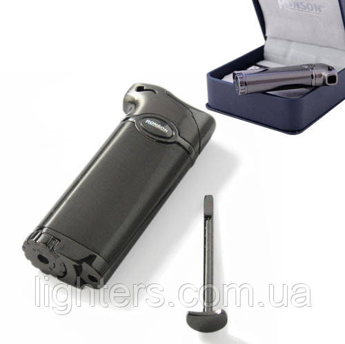Трубкова запальничка Ronson Norton Pipe Gunmetal ZR415182