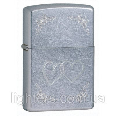 Запальничка Zippo 24016 HEART TO HEART сіра 24016, фото 1