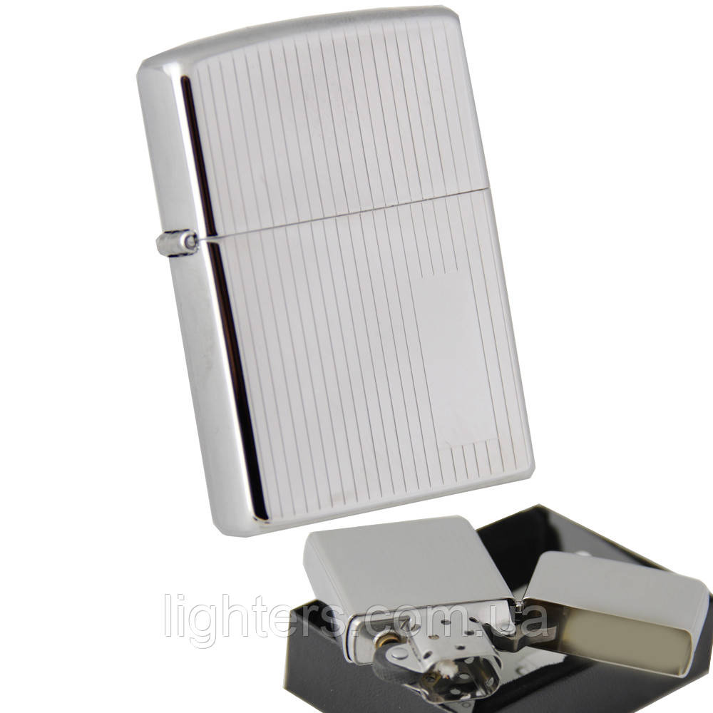 Запальничка Zippo 350 Business style сіра 350