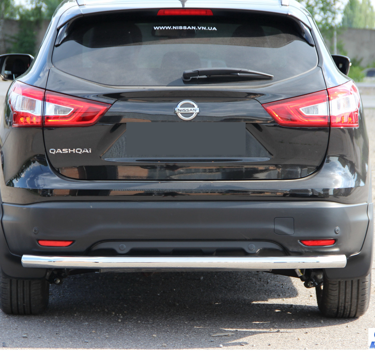 Захист заднього бампера на Nissan Qashqai (c 2014--), фото 1