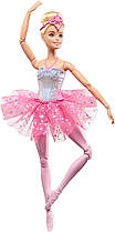 Барбі балерина що світиться Barbie Dreamtopia Doll Twinkle Lights Posable Ballerina with 5 Light-Up