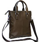 Сумка чоловіча Binbluo на плече коричнева 54013, фото 3