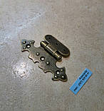 Меблева петля декоративна Бронза ZS10, фото 6