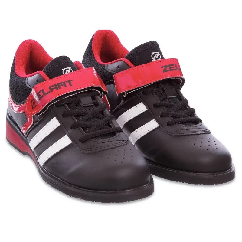 Штангетки обувь для тяжелой атлетики SP-Sport OB-1263 размер 39-4 черный-красный - фото 4 - id-p1915567418