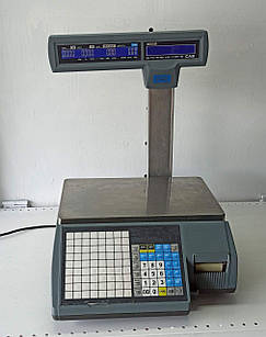 Ваги з печаткою етикеток CAS CL 5000 J, в робочому стані, Б/у.