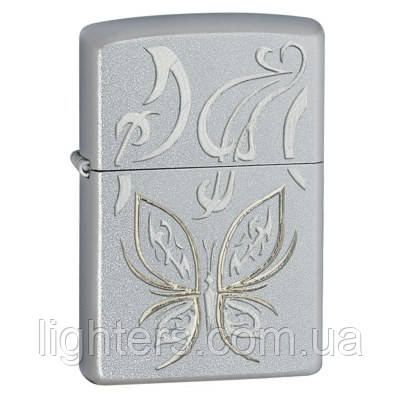 Запальничка Zippo 24339 GOLDEN BATTERFLY сіра 24339, фото 1