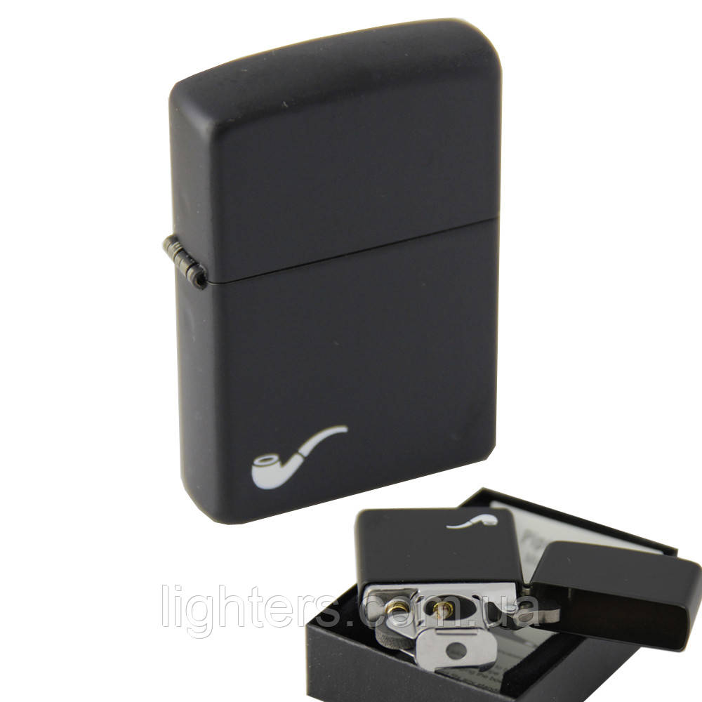Запальничка Zippo 218PL BLACK MATTE Чорна матова 2181612, фото 1