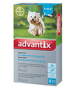 Advantix для собак вага 4-10 кг 1 піпетка 1мл Bayer