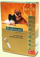 Advocate капли для собак весом до 4кг,1 пипетка