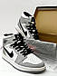 Чоловічі кросівки Nike Air Jordan 1 OG (gray) (сірі з білим) високі спортивні кроси 159-18, фото 9